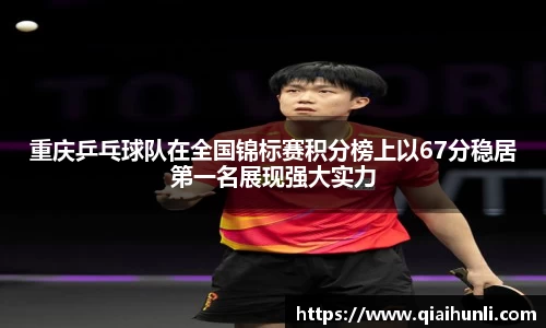 重庆乒乓球队在全国锦标赛积分榜上以67分稳居第一名展现强大实力
