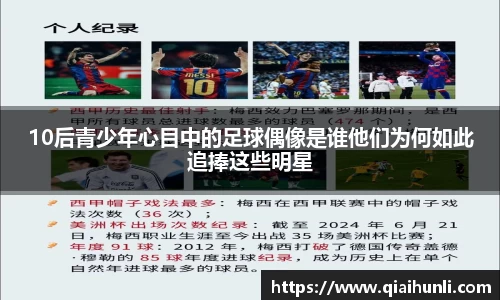 10后青少年心目中的足球偶像是谁他们为何如此追捧这些明星